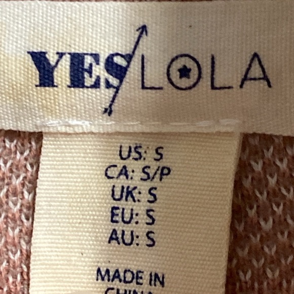 Yes Lola Aztec pattern knit cardigan sweater Size SMALL - Picture 10 of 12